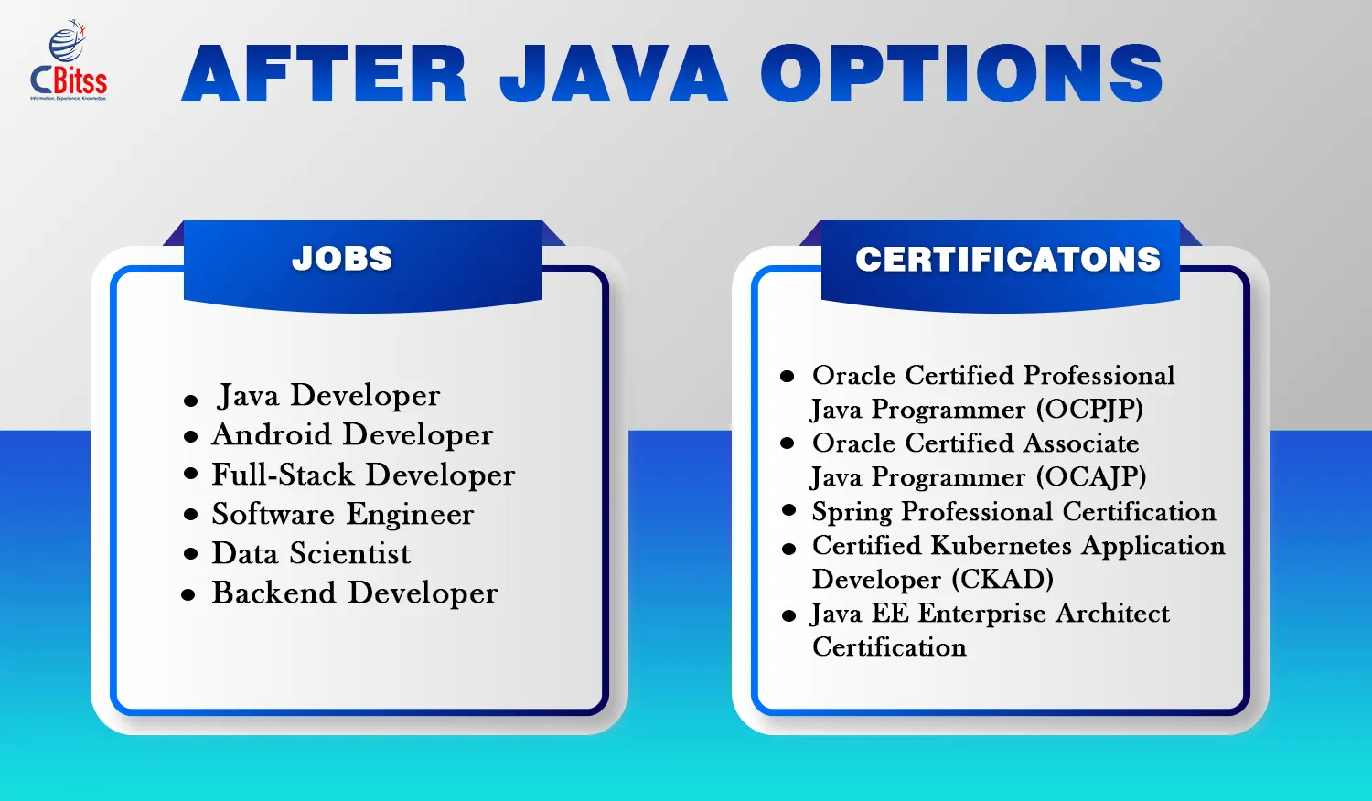 After Java options